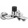 Mexen Royo One Badewannenarmatur, Chrom/Schwarz - 72231-07