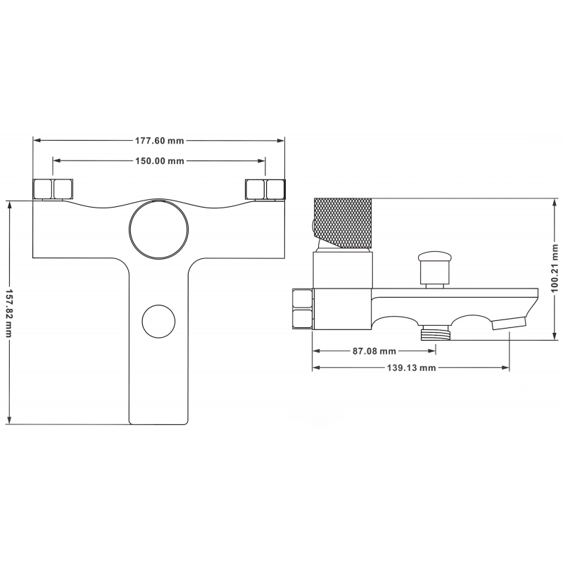 Mexen Royo One Badewannenarmatur, weiß - 72231-20