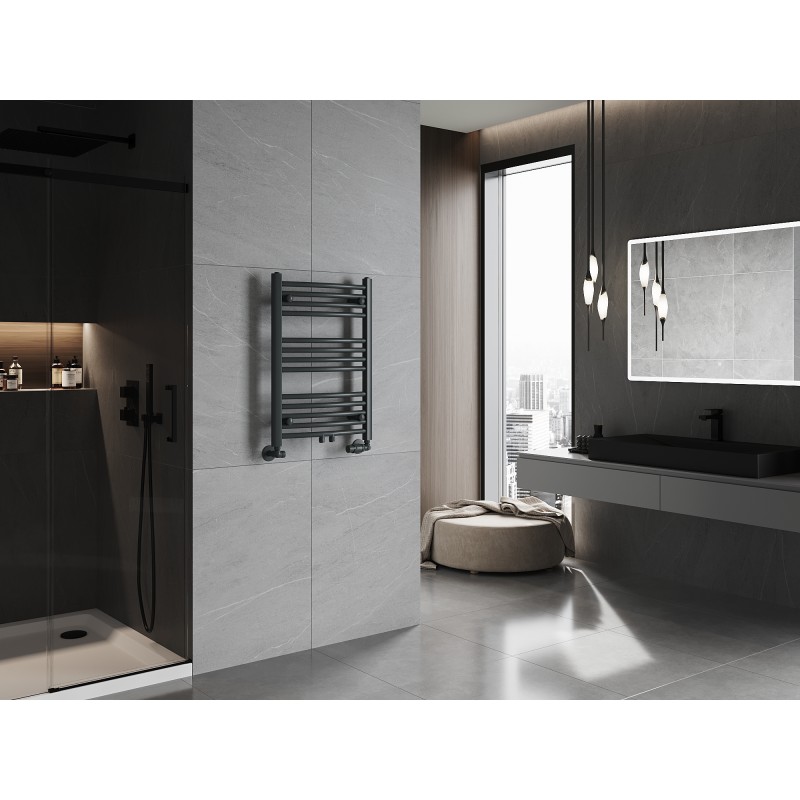 Mexen Ares Badezimmerheizkörper 700 x 500 mm, 286 W, Anthrazit - W102-0700-500-00-66