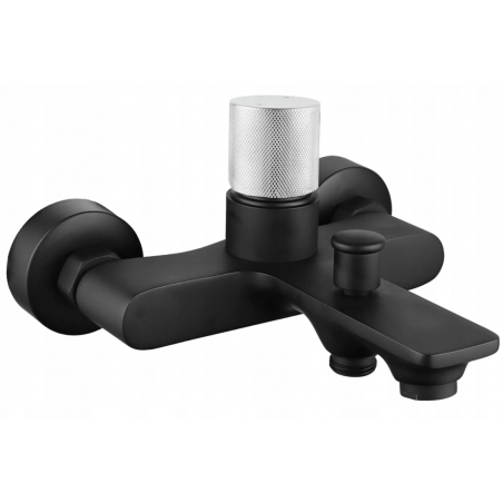 Mexen Royo One Badezimmerarmatur, schwarz/chrom - 72230-77