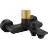 Mexen Royo One Badewannenarmatur, schwarz/gold - 72230-75