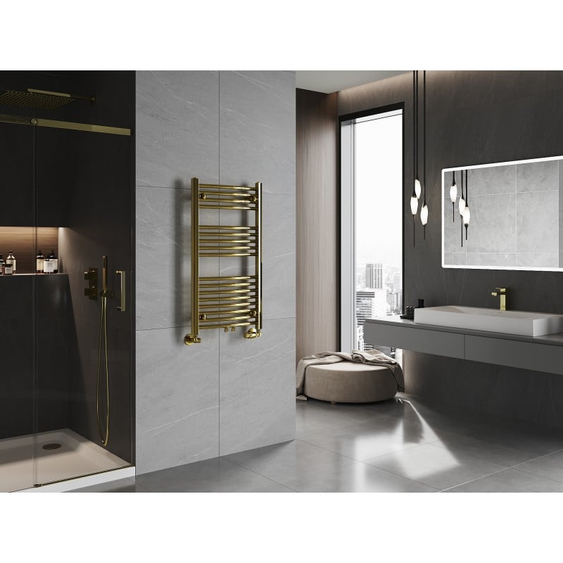Mexen Ares Badezimmerheizkörper 900 x 500 mm, 294 W, golden - W102-0900-500-00-50
