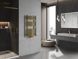 Mexen Ares Badezimmerheizkörper 900 x 500 mm, 294 W, golden - W102-0900-500-00-50