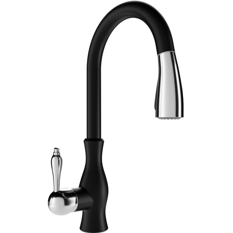 Mexen Savita Küchenarmatur, schwarz - 672601-70