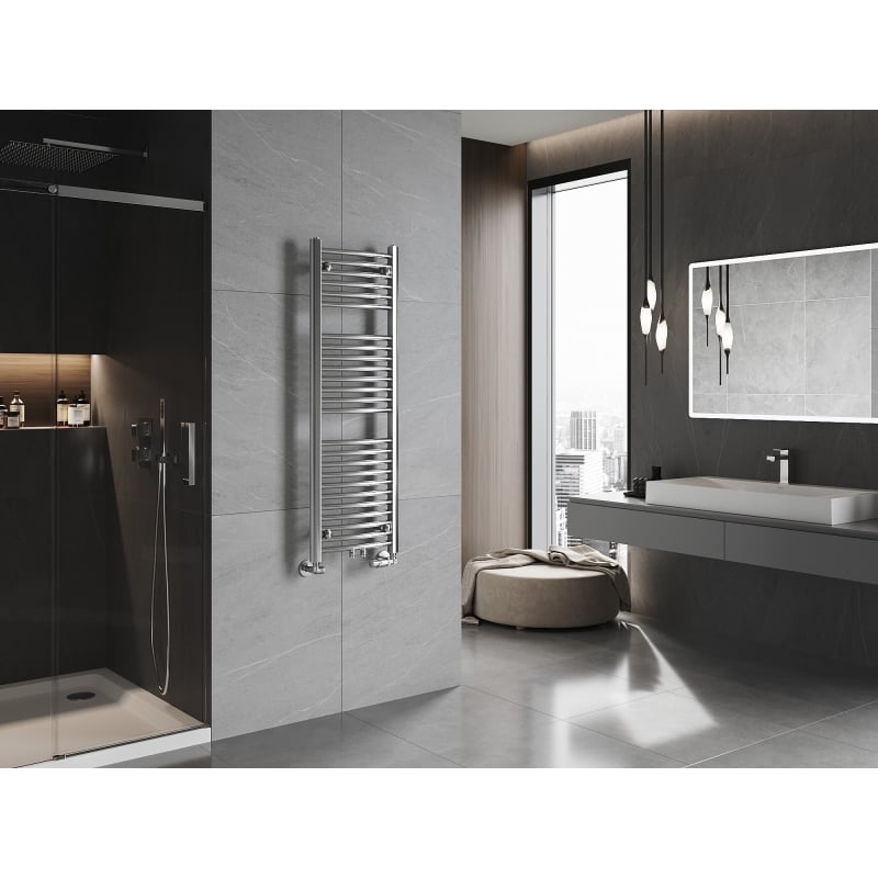 Mexen Ares Badezimmerheizkörper 1200 x 400 mm, 349 W, Chrom - W102-1200-400-00-01