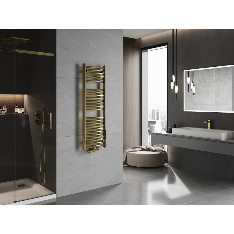 Mexen Ares Badezimmerheizkörper 1200 x 400 mm, 349 W, golden - W102-1200-400-00-50