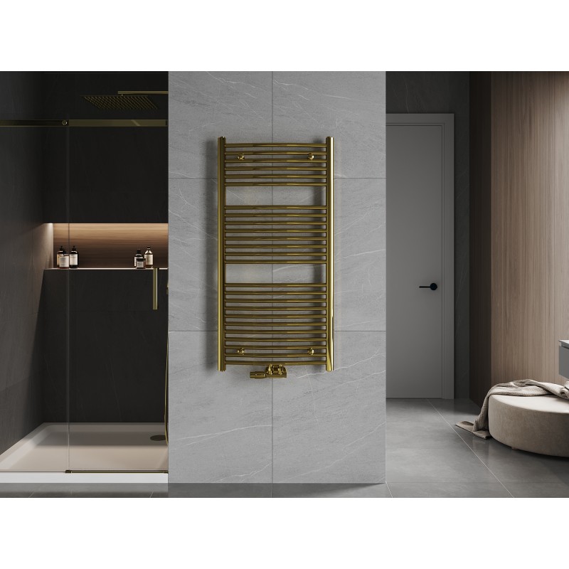 Mexen Ares Badezimmerheizkörper 1200 x 600 mm, 490 W, gold - W102-1200-600-00-50