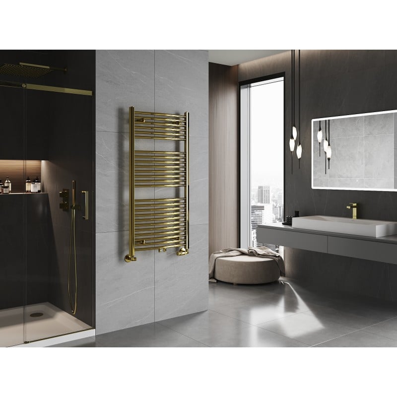 Mexen Ares Badezimmerheizkörper 1200 x 600 mm, 490 W, gold - W102-1200-600-00-50