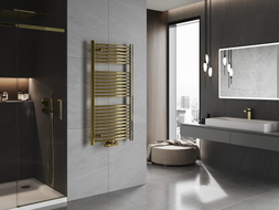 Mexen Ares Badezimmerheizkörper 1200 x 600 mm, 490 W, gold - W102-1200-600-00-50