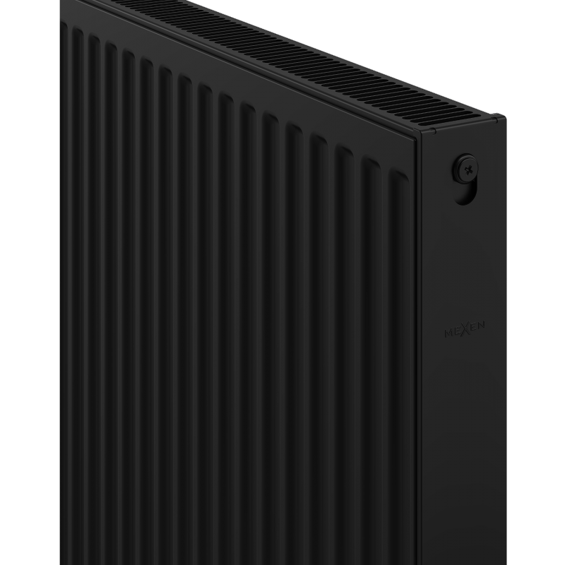 Mexen C21 Plattenheizkörper 900 x 900 mm, seitlicher Anschluss, 1598 W, schwarz - W421-090-090-70