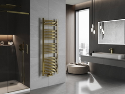Mexen Ares Badezimmerheizkörper 1500 x 500 mm, 498 W, gold - W102-1500-500-00-50