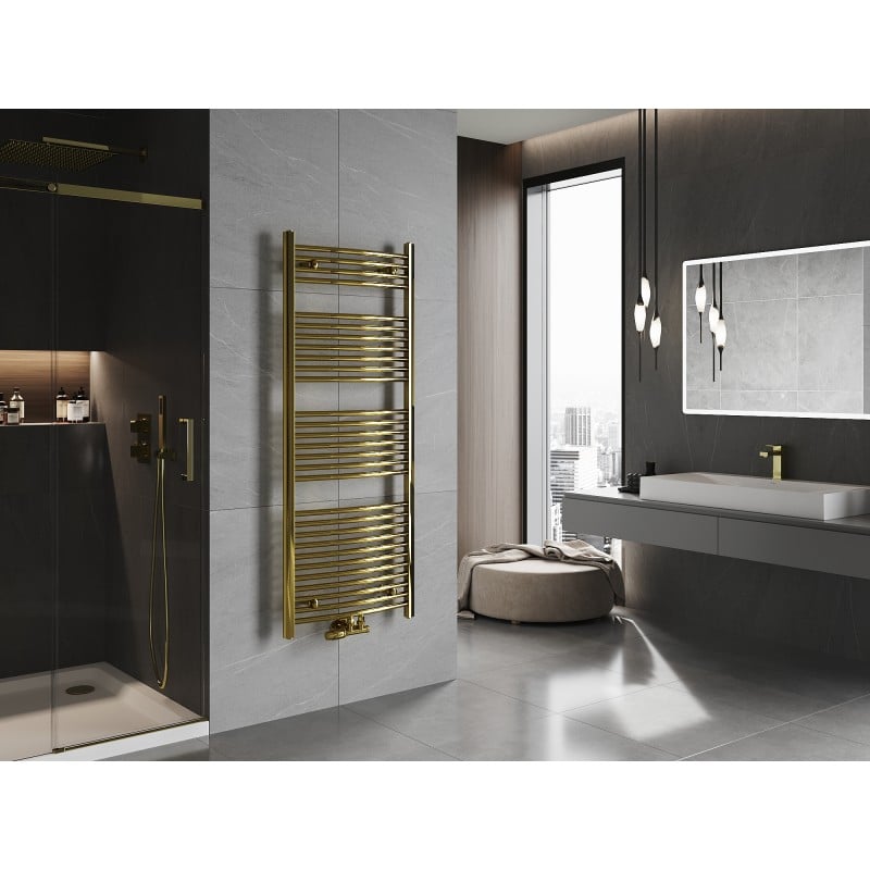 Mexen Ares Badezimmerheizkörper 1500 x 600 mm, 579 W, gold - W102-1500-600-00-50