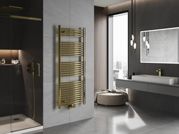 Mexen Ares Badezimmerheizkörper 1500 x 600 mm, 579 W, gold - W102-1500-600-00-50