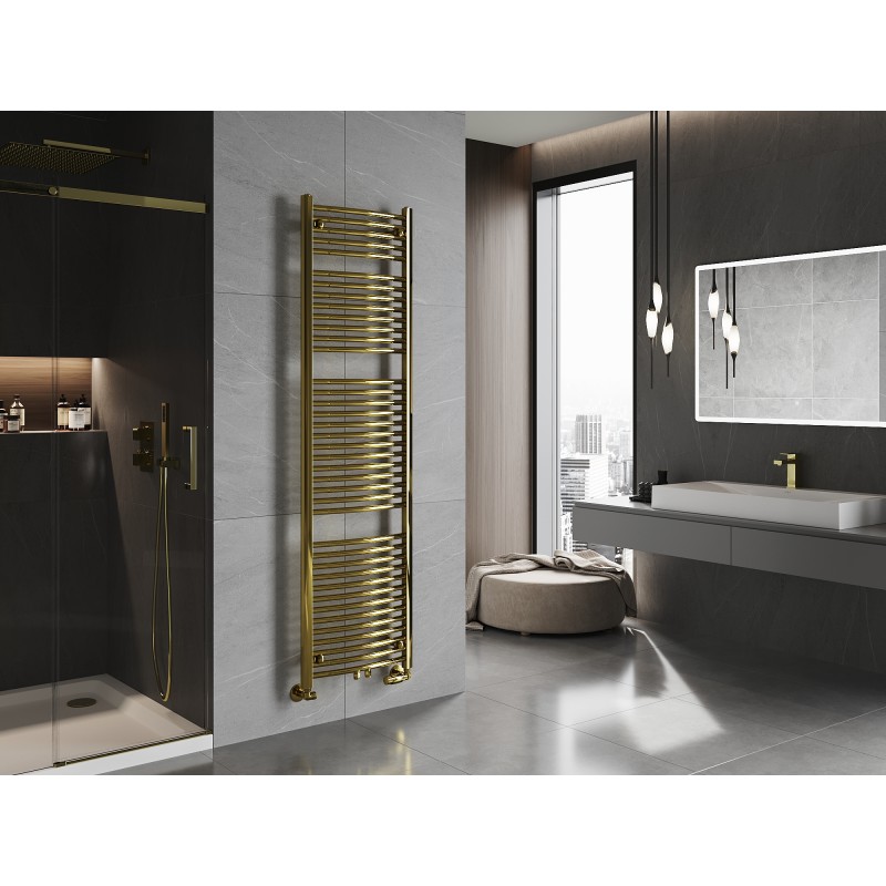 Mexen Ares Badezimmerheizkörper 1800 x 500 mm, 647 W, gold - W102-1800-500-00-50