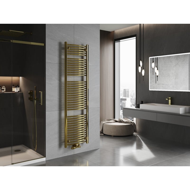 Mexen Ares Badezimmerheizkörper 1800 x 500 mm, 647 W, gold - W102-1800-500-00-50