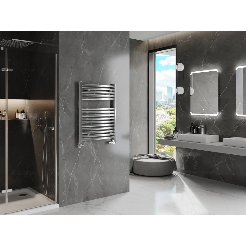 Mexen Helios Badezimmerheizkörper 800 x 600 mm, 354 W, Chrom - W103-0800-600-00-01