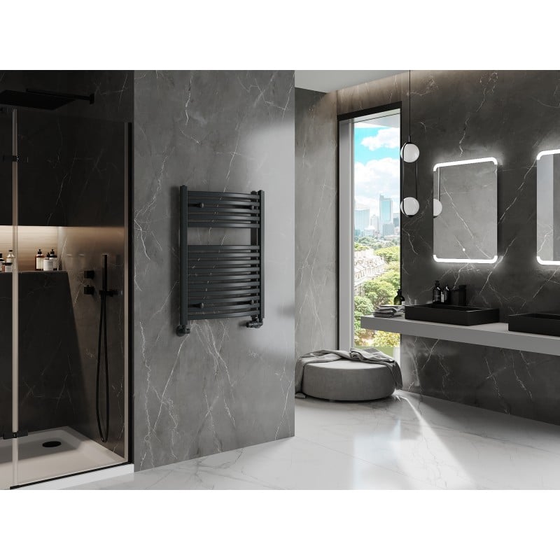 Mexen Helios Badheizkörper 800 x 600 mm, 448 W, Anthrazit - W103-0800-600-00-66