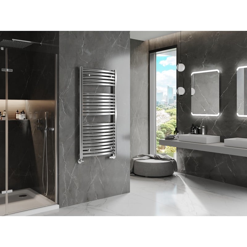 Mexen Helios Badezimmerheizkörper 1200 x 600 mm, 521 W, Chrom - W103-1200-600-00-01