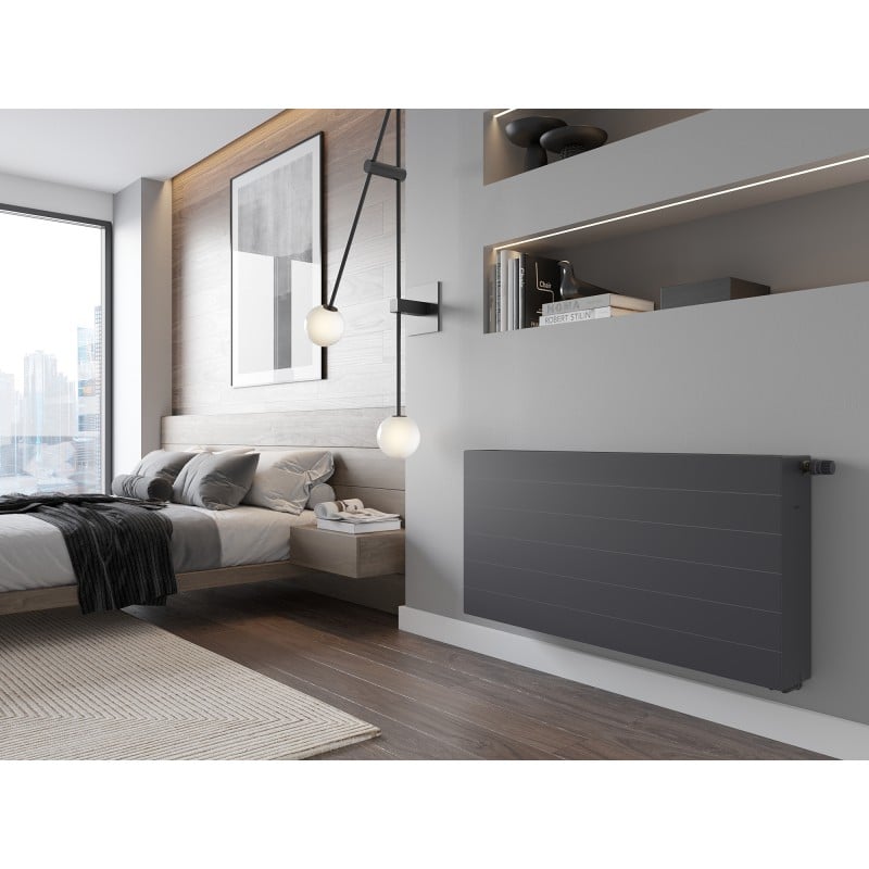 Mexen Line CVL33 Plattenheizkörper 300 x 2000 mm, unterer Anschluss, 2481 W, Anthrazit - W633L-030-200-66