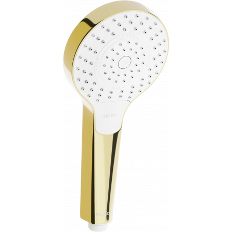 Mexen R-05 3-funktionaler Duschkopf, gold/weiß - 79505-50