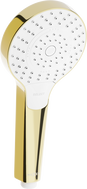 Mexen R-05 3-funktionaler Duschkopf, gold/weiß - 79505-50