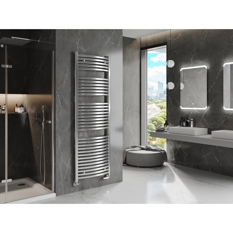 Mexen Helios Badezimmerheizkörper 1800 x 600 mm, 782 W, Chrom - W103-1800-600-00-01