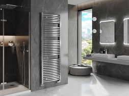 Mexen Helios Badezimmerheizkörper 1800 x 600 mm, 782 W, Chrom - W103-1800-600-00-01