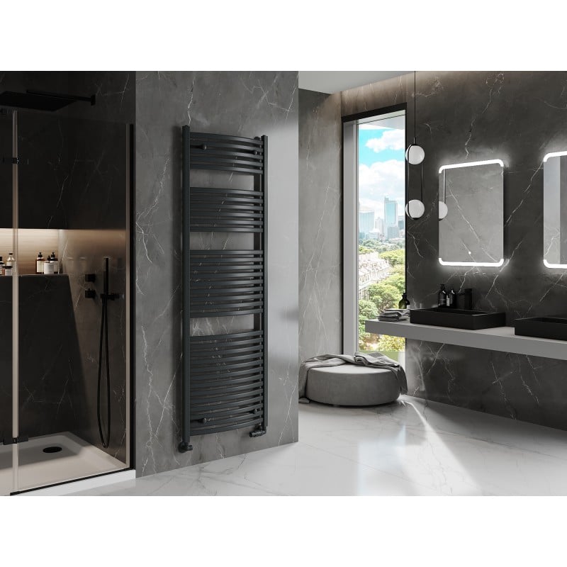 Mexen Helios Badezimmerheizkörper 1800 x 600 mm, 990 W, Anthrazit - W103-1800-600-00-66