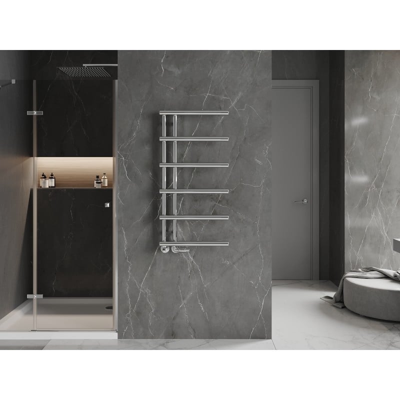 Mexen Jukon dekorativer Badezimmerheizkörper 988 x 500 mm, 246 W, Chrom - W116-0988-500-00-01