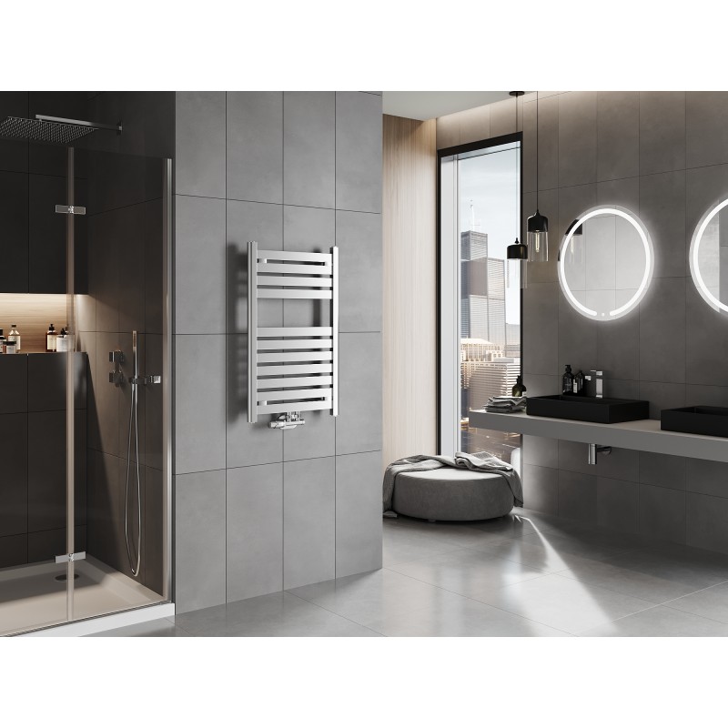 Mexen Uran Badezimmerheizkörper 800 x 500 mm, 287 W, Chrom - W105-0800-500-00-01