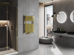 Mexen Uran Badezimmerheizkörper 800 x 500 mm, 287 W, gold - W105-0800-500-00-50