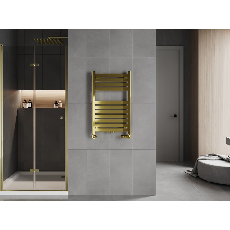 Mexen Uran Badezimmerheizkörper 800 x 500 mm, 287 W, gold - W105-0800-500-00-50