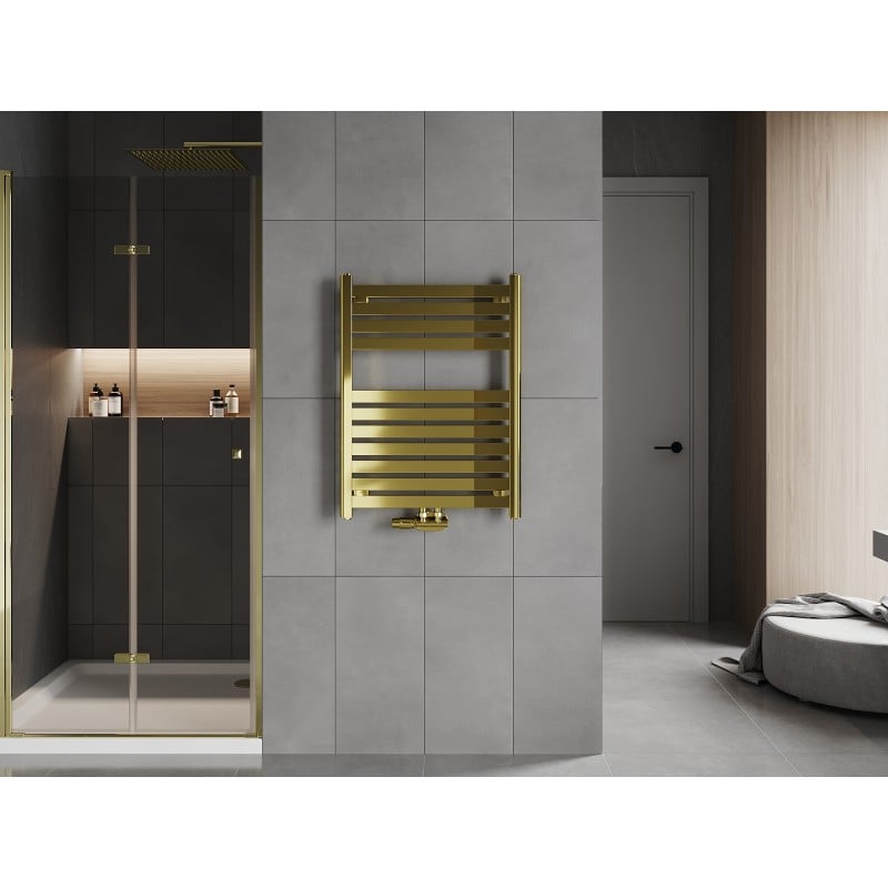 Mexen Uran Badezimmerheizkörper 800 x 600 mm, 336 W, gold - W105-0800-600-00-50