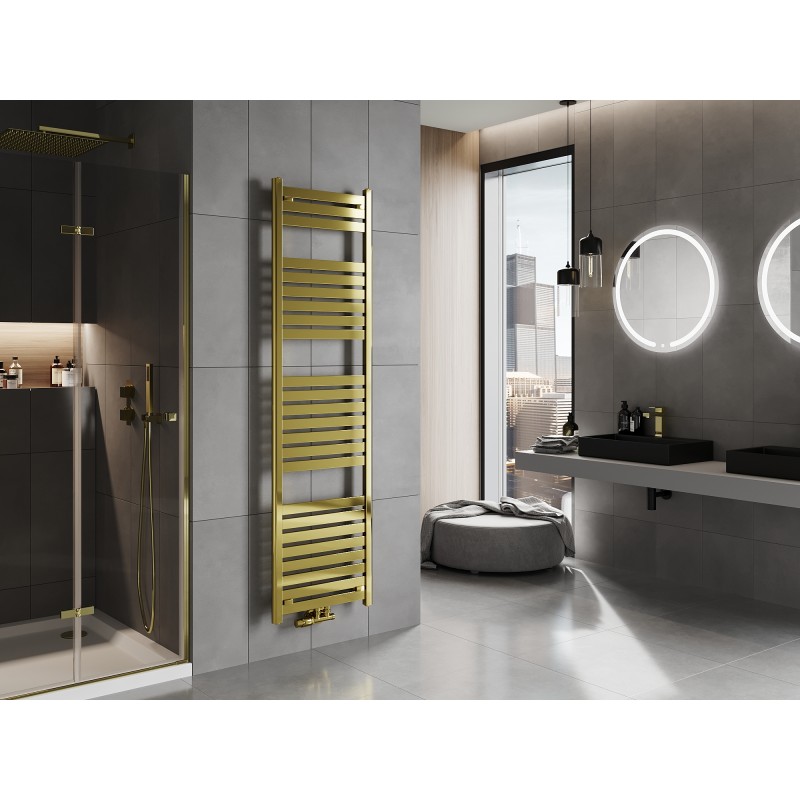 Mexen Uran Badezimmerheizkörper 1800 x 500 mm, 633 W, Gold - W105-1800-500-00-50