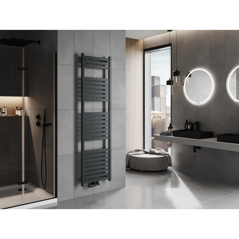 Mexen Uran Badezimmerheizkörper 1800 x 500 mm, 801 W, Anthrazit - W105-1800-500-00-66