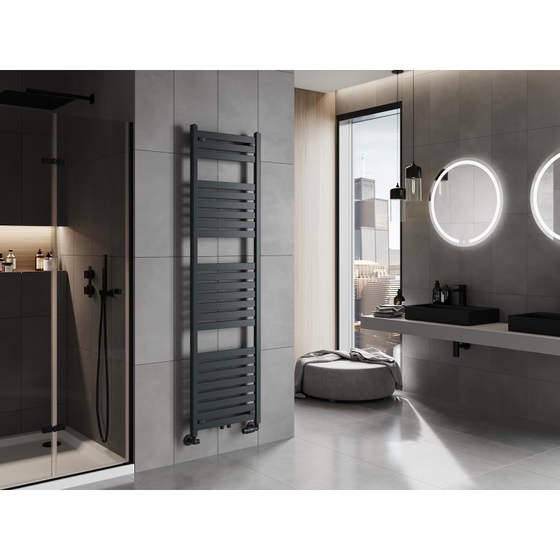 Mexen Uran Badezimmerheizkörper 1800 x 500 mm, 801 W, Anthrazit - W105-1800-500-00-66