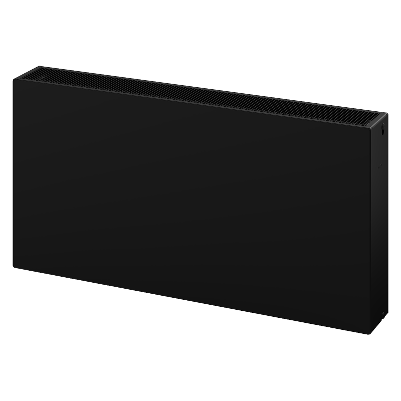 Mexen Flat CF33 Plattenradiator 300 x 600 mm, seitlicher Anschluss, 744 W, schwarz - W433F-030-060-70