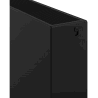 Mexen Flat CF33 Plattenheizkörper 400 x 1300 mm, seitlicher Anschluss, 2056 W, schwarz - W433F-040-130-70
