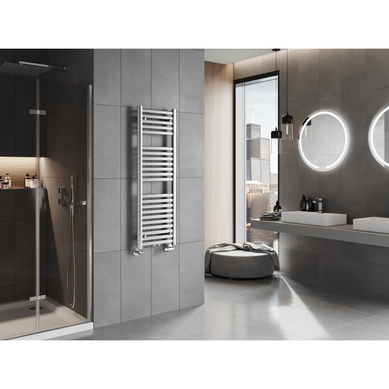Mexen Hades Badezimmerheizkörper 1200 x 400 mm, 373 W, Chrom - W104-1200-400-00-01