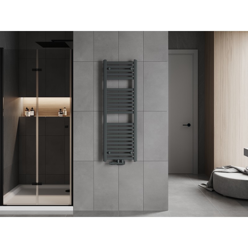 Mexen Hades Badezimmerheizkörper 1200 x 400 mm, 472 W, Anthrazit - W104-1200-400-00-66