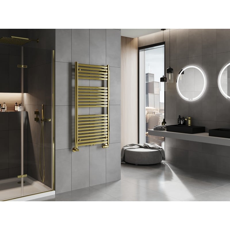 Mexen Hades Badezimmerheizkörper 1200 x 600 mm, 527 W, gold - W104-1200-600-00-50