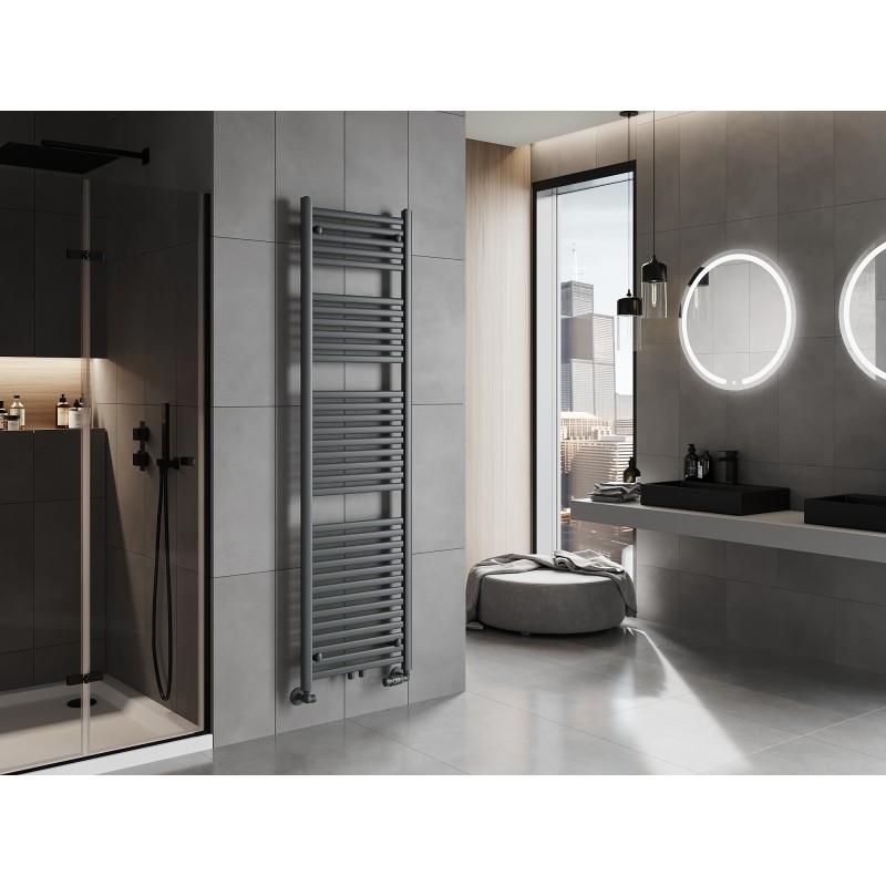 Mexen Hades Badezimmerheizkörper 1800 x 500 mm, 854 W, Anthrazit - W104-1800-500-00-66