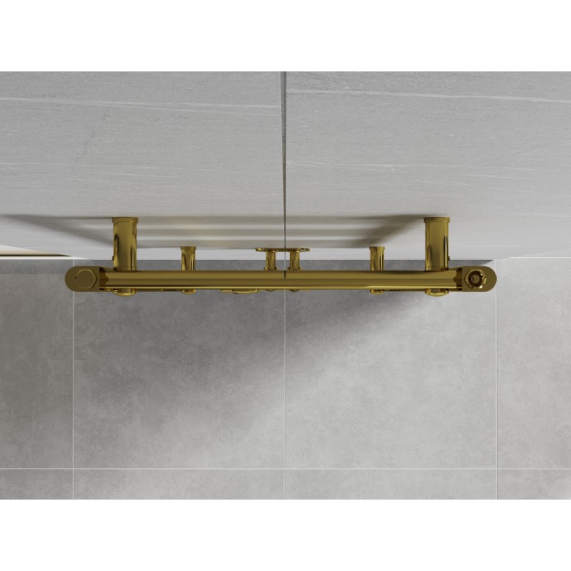 Mexen Mars Badezimmerheizkörper 700 x 500 mm, 224 W, gold - W110-0700-500-00-50