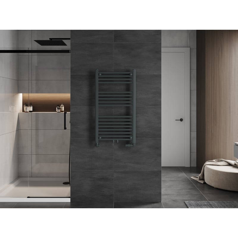 Mexen Mars Badezimmerheizkörper 900 x 500 mm, 370 W, Anthrazit - W110-0900-500-00-66