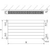 Mexen Line CVL22 Plattenheizkörper 400 x 800 mm, unterer Anschluss, 910 W, schwarz - W622L-040-080-70