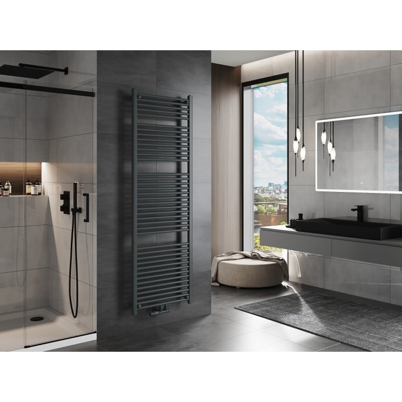 Mexen Mars Badezimmerheizkörper 1800 x 600 mm, 953 W, Anthrazit - W110-1800-600-00-66