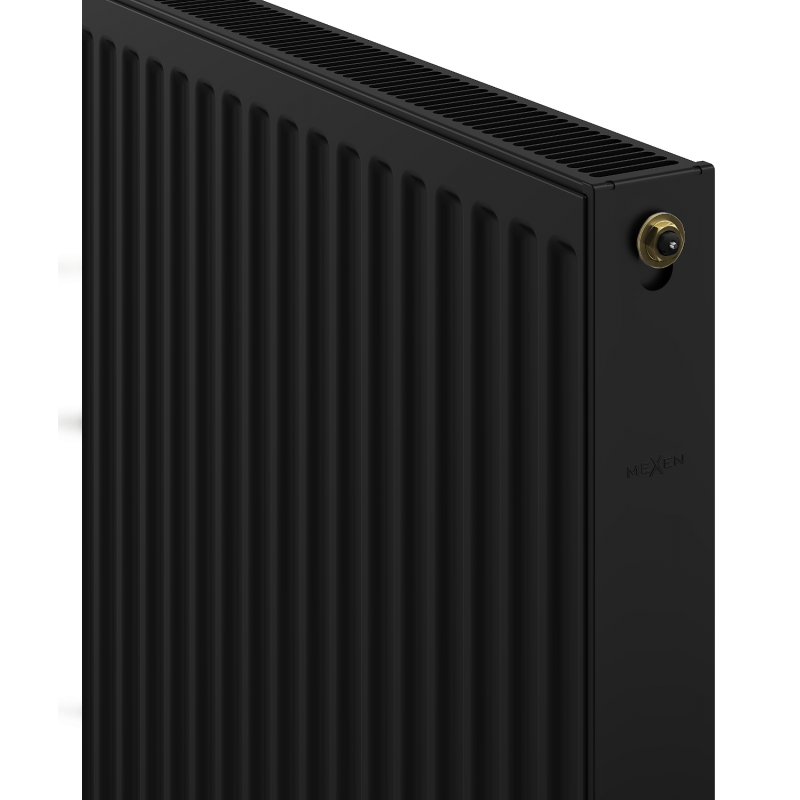 Mexen CV21 Plattenheizkörper 600 x 1600 mm, unterer Anschluss, 2051 W, schwarz - W621-060-160-70