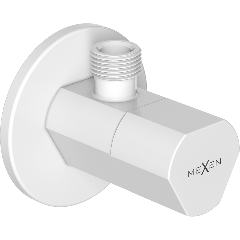 Mexen T Eckventil für Armaturen 1/2"x3/8", weiß - 79973-20