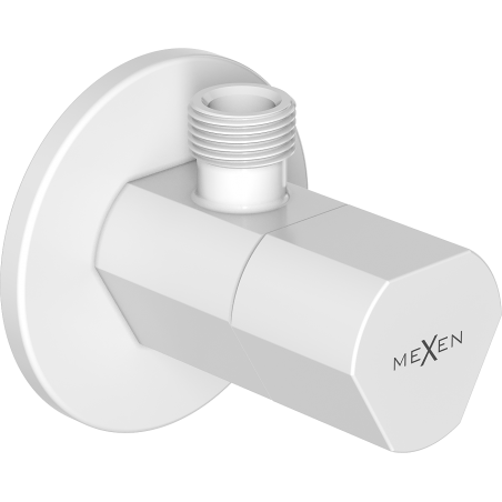 Mexen T Eckventil für Armaturen 1/2"x3/8", weiß - 79973-20