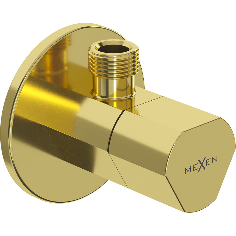 Mexen T Eckventil für Armaturen 1/2"x3/8", gold - 79973-50